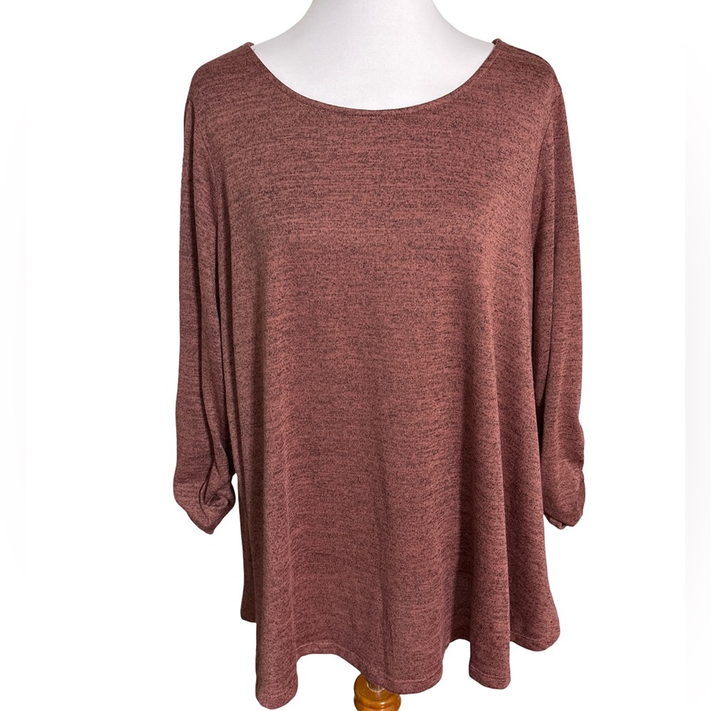 New Directions Brown Tunic Top